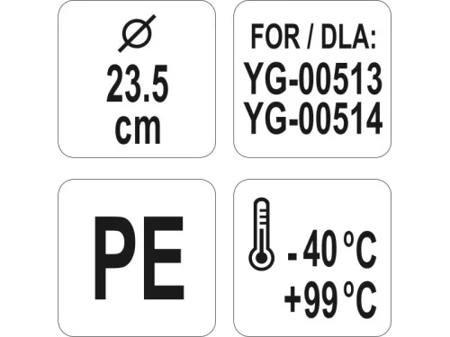 YATO YG-00520 GASTRO Műanyag vödör fedő 235 mm