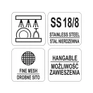 YATO YG-00600 GASTRO Szűrőkanál 220 mm