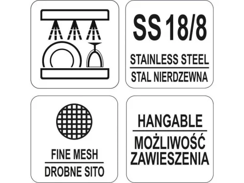 YATO YG-00603 GASTRO Szűrőkanál 200 mm inox