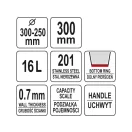 YATO YG-00651 GASTRO Inox vödör 16 liter
