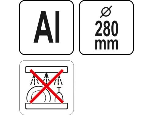 YATO YG-02031 GASTRO Pizzarács 280 mm