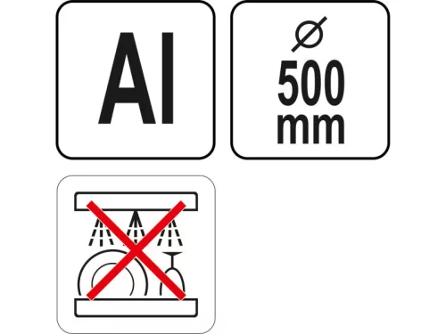 YATO YG-02038 GASTRO Pizzarács 500 mm
