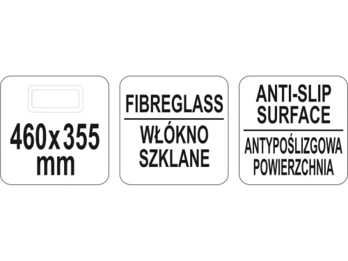 YATO YG-02075 GASTRO Csúszásgátlós tálca 460 x 355 mm