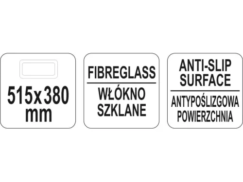 YATO YG-02076 GASTRO Csúszásgátlós tálca 515 x 380 mm