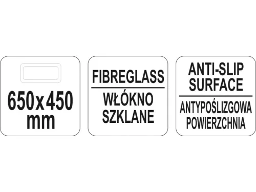 YATO YG-02078 GASTRO Csúszásgátlós tálca 650 x 450 mm