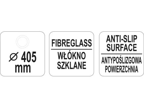 YATO YG-02080 GASTRO Kerek csúszásgátlós tálca 405 mm