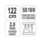 YATO YG-02520 GASTRO Inox lapát 1220 mm