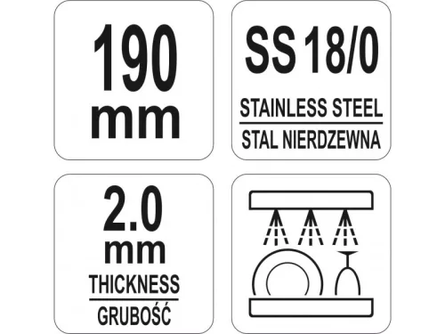 YATO YG-02730 GASTRO Sült hús fogó 195 mm inox
