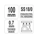 YATO YG-02735 GASTRO Inox jégcsipesz 100 mm