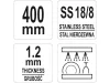 YATO YG-02752 GASTRO Inox grillfogó 400 mm