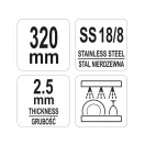 YATO YG-02771 GASTRO Inox steak kés 320 mm
