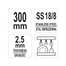 YATO YG-02775 Tálaló kanál 300 mm inox GASTRO