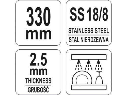 YATO YG-02780 GASTRO Inox spagetti kanál 330 mm