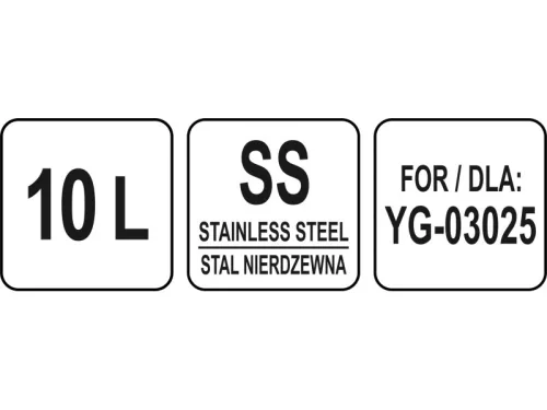 YATO YG-03125 GASTRO Keverőtál 10 liter az YG-03025-höz