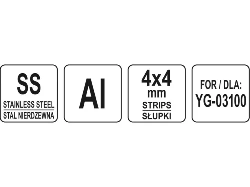 YATO YG-03143 GASTRO Csíkvágótárcsa 4 x 4 mm