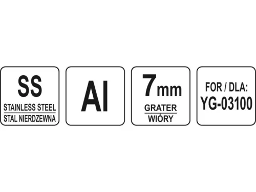 YATO YG-03147 GASTRO Reszelőtárcsa 7 mm