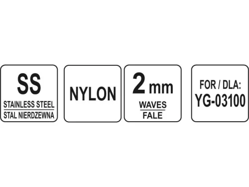 YATO YG-03152 GASTRO Szeletelőtárcsa 2 mm hullámos