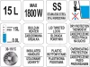 YATO YG-04315 GASTRO Ital melegentartó 15 liter 1500-1800 W inox
