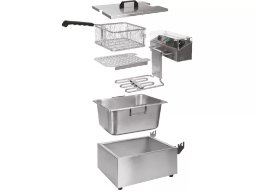 YATO YG-04620 GASTRO Dupla olajsütő 2 x 3,5 liter 2 x 2000 W