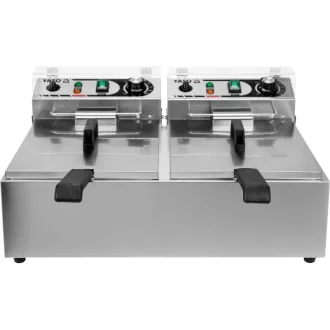   YATO YG-04622 GASTRO Asztali olajsütő 2 x 6 liter 2 x 3000 W