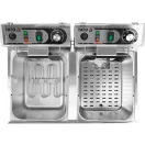 YATO YG-04623 GASTRO Asztali olajsütő 2 x 8 liter 2 x 3300 W