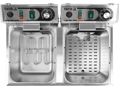 YATO YG-04623 GASTRO Asztali olajsütő 2 x 8 liter 2 x 3300 W