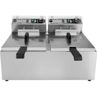   YATO YG-04624 GASTRO Asztali olajsütő 2 x 11,5 liter 2 x 5000 W