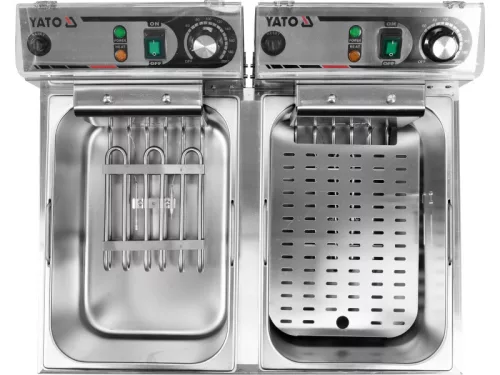 YATO YG-04624 GASTRO Asztali olajsütő 2 x 11,5 liter 2 x 5000 W