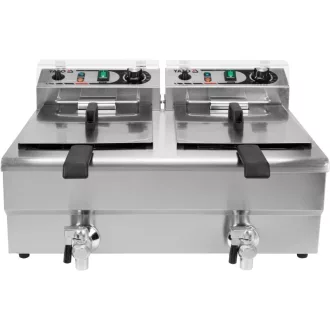   YATO YG-04634 GASTRO Asztali olajsütő 12 liter 5000 W leeresztőcsappal