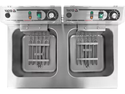 YATO YG-04638 GASTRO Olajsütő 2 x 11,5 liter 2 x 5000 W