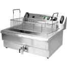 YATO YG-04640 GASTRO Asztali olajsütő 23 liter 6000 W leeresztőcsappal