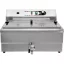 YATO YG-04641 GASTRO Asztali olajsütő 26,5 liter 6000 W leeresztőcsappal