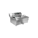 YATO YG-04641 GASTRO Asztali olajsütő 26,5 liter 6000 W leeresztőcsappal