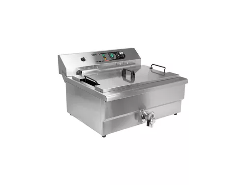 YATO YG-04641 GASTRO Asztali olajsütő 26,5 liter 6000 W leeresztőcsappal
