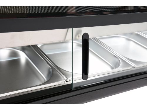 YATO YG-05005 Hűtött vitrin fekete 5x1/2GN 1800x420x295mm