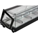 YATO YG-05007 Hűtött vitrin fekete 5x1/2 GN 1750x390x370mm