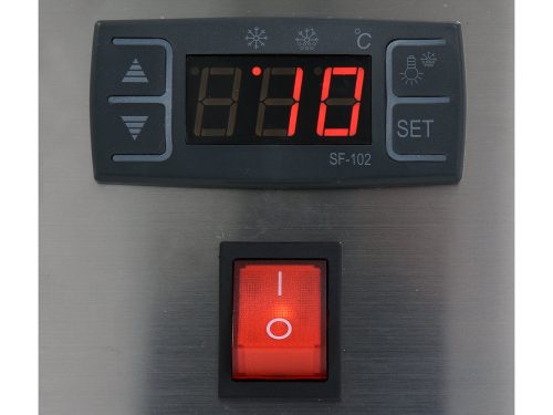 YATO YG-05007 Hűtött vitrin fekete 5x1/2 GN 1750x390x370mm