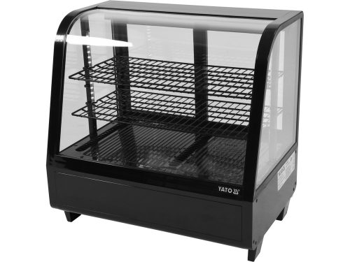 YATO YG-05020 Hűtött vitrin fekete 100L 680x450x670mm
