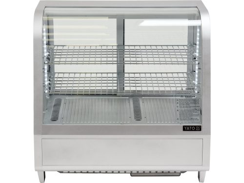YATO YG-05022 Hűtött vitrin ezüst 100L 680x450x670mm