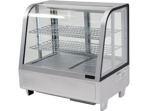 YATO YG-05022 Hűtött vitrin ezüst 100L 680x450x670mm
