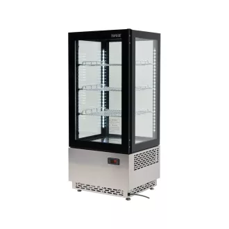   YATO YG-05060 Hűtött vitrin fekete-ezüst 78L 430x390x980mm