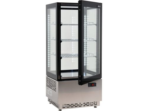 YATO YG-05060 Hűtött vitrin fekete-ezüst 78L 430x390x980mm