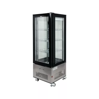   YATO YG-05068 Hűtött vitrin fekete-ezüst 400L 650x650x1908mm