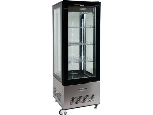 YATO YG-05068 Hűtött vitrin fekete-ezüst 400L 650x650x1908mm