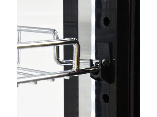 YATO YG-05068 Hűtött vitrin fekete-ezüst 400L 650x650x1908mm