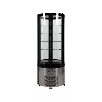   YATO YG-05098 Hűtött vitrin fekete-ezüst 400L 680x680x1750mm