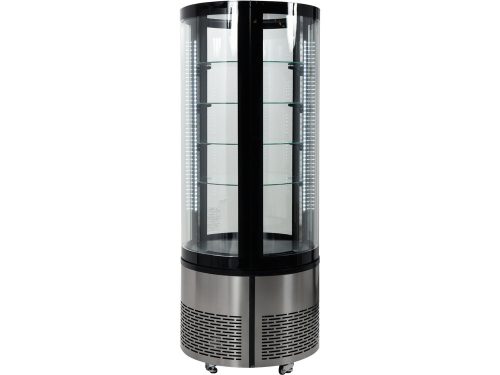 YATO YG-05098 Hűtött vitrin fekete-ezüst 400L 680x680x1750mm