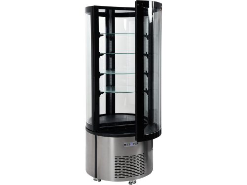 YATO YG-05098 Hűtött vitrin fekete-ezüst 400L 680x680x1750mm