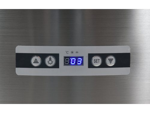 YATO YG-05098 Hűtött vitrin fekete-ezüst 400L 680x680x1750mm