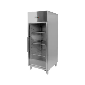   YATO YG-05225 Álló rozsdamentes egy üvegajtós hűtőszekrény 650L 740x830x2010mm